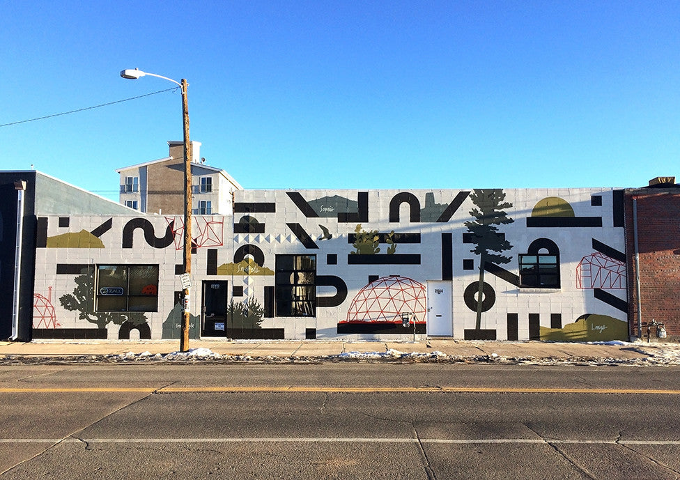 SIGNS THAT OUR NEIGHBORHOODS DON'T SUCK: EVAN HECOX MURAL ON LARIMER