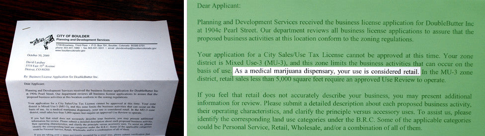 HAS THE BOULDER PLANNING AND DEVELOPMENT STAFF BEEN HOT-BOXING THE BUSINESS LICENSING OFFICES?