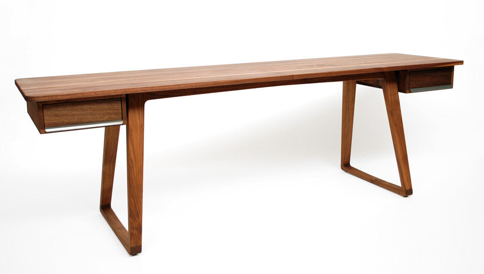 TURTLE DESK IN SOLID WALNUT