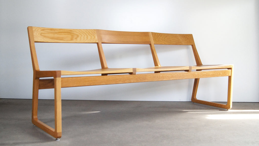 ROADRUNNER BENCH - WHITE OAK, 3 SEAT