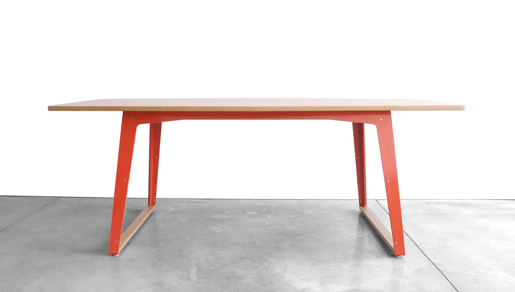 TURTLE DINING TABLE - STEEL LEGS