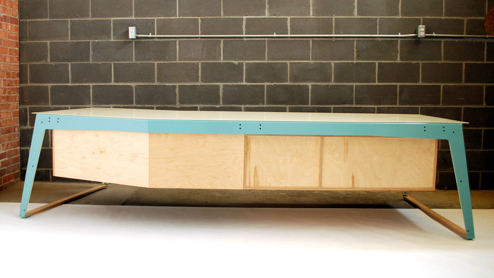 TWO-TONE TURTLE RECEPTION DESK