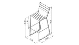 CRANE BAR CHAIR - STEEL