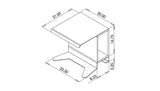 PENGUIN SIDE TABLE —WALNUT
