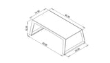 ARMADILLO COFFEE TABLE - STEEL