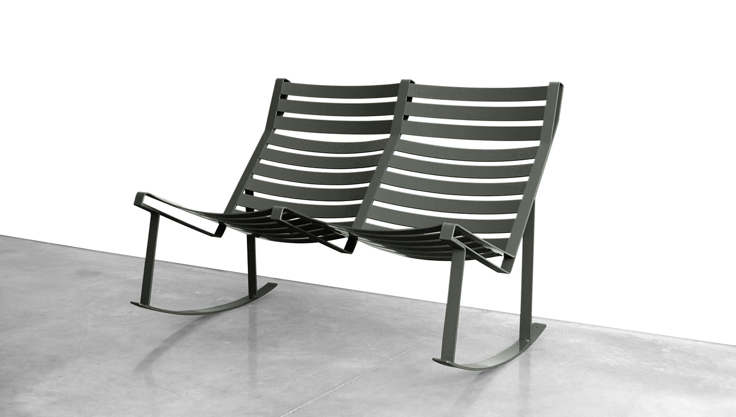 GRASSHOPPER ROCKER STEEL LOVESEAT DoubleButter
