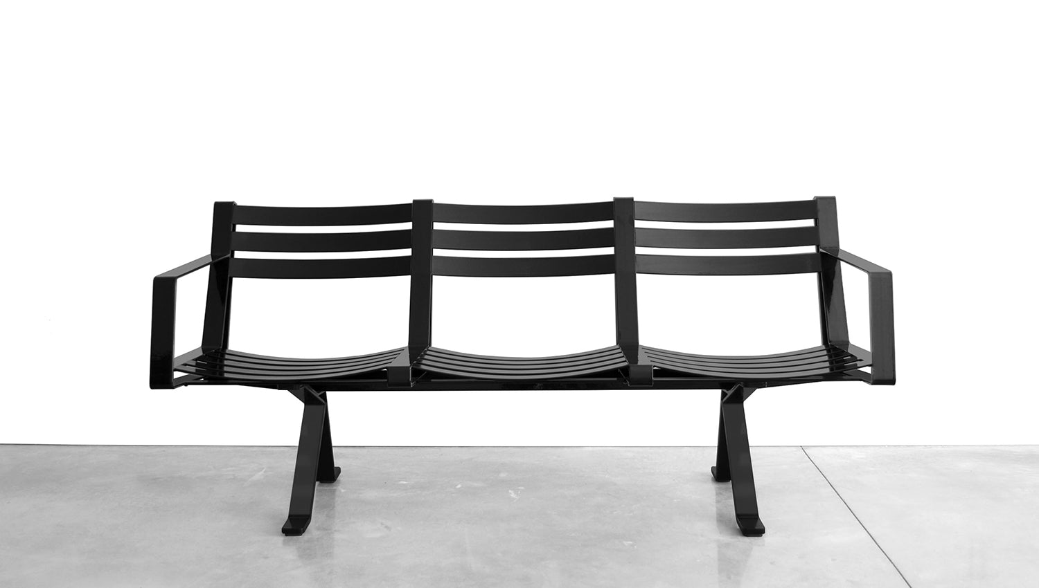 3 seater hotsell metal bench