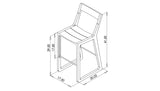 ROADRUNNER BAR CHAIR - WOOD