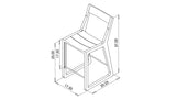 ROADRUNNER COUNTER CHAIR - WOOD