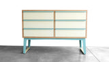 SHEEPADILLO DRESSER WIDE - STEEL LEGS, 4 OR 6 DRAWERS