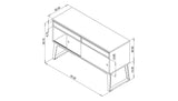 SHEEPADILLO SIDEBOARD - STEEL LEGS, SLIDING DOORS, DRAWERS