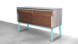 SHEEPADILLO SIDEBOARD - STEEL LEGS, SLIDING DOORS, DRAWERS