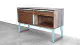SHEEPADILLO SIDEBOARD - STEEL LEGS, SLIDING DOORS, DRAWERS
