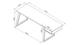 TURTLE DESK - HARDWOOD, 1 OR 2 DRAWERS